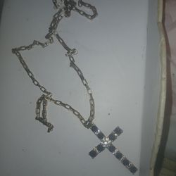 Necklace with cross for men