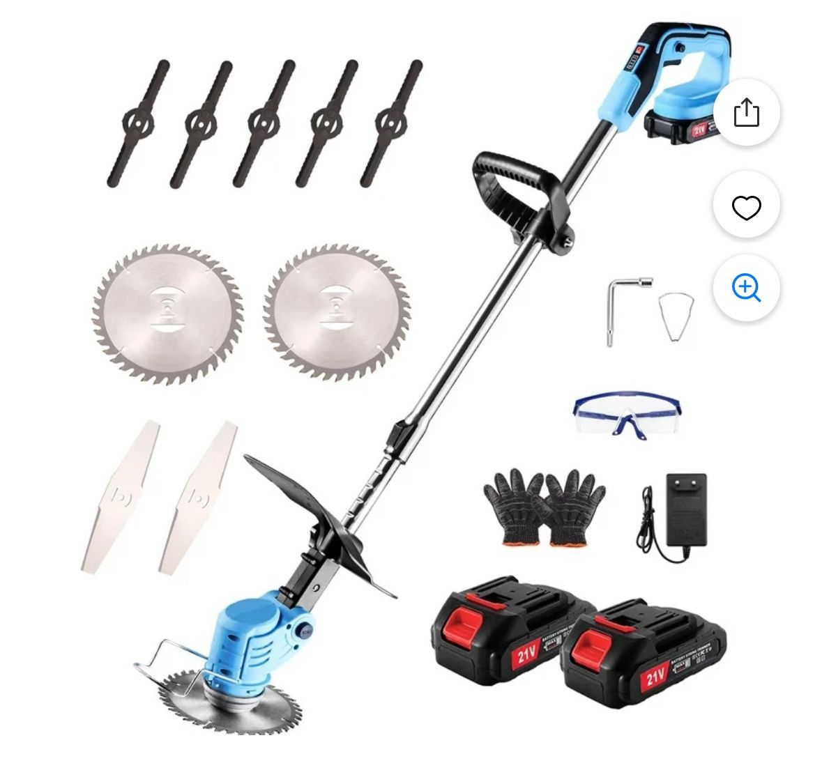 Electric Lawn Mower Cordless, Weed Wacker