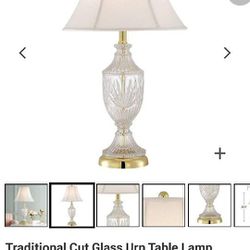 Lamp, Crystal with shade Classic Collection Urn Shape