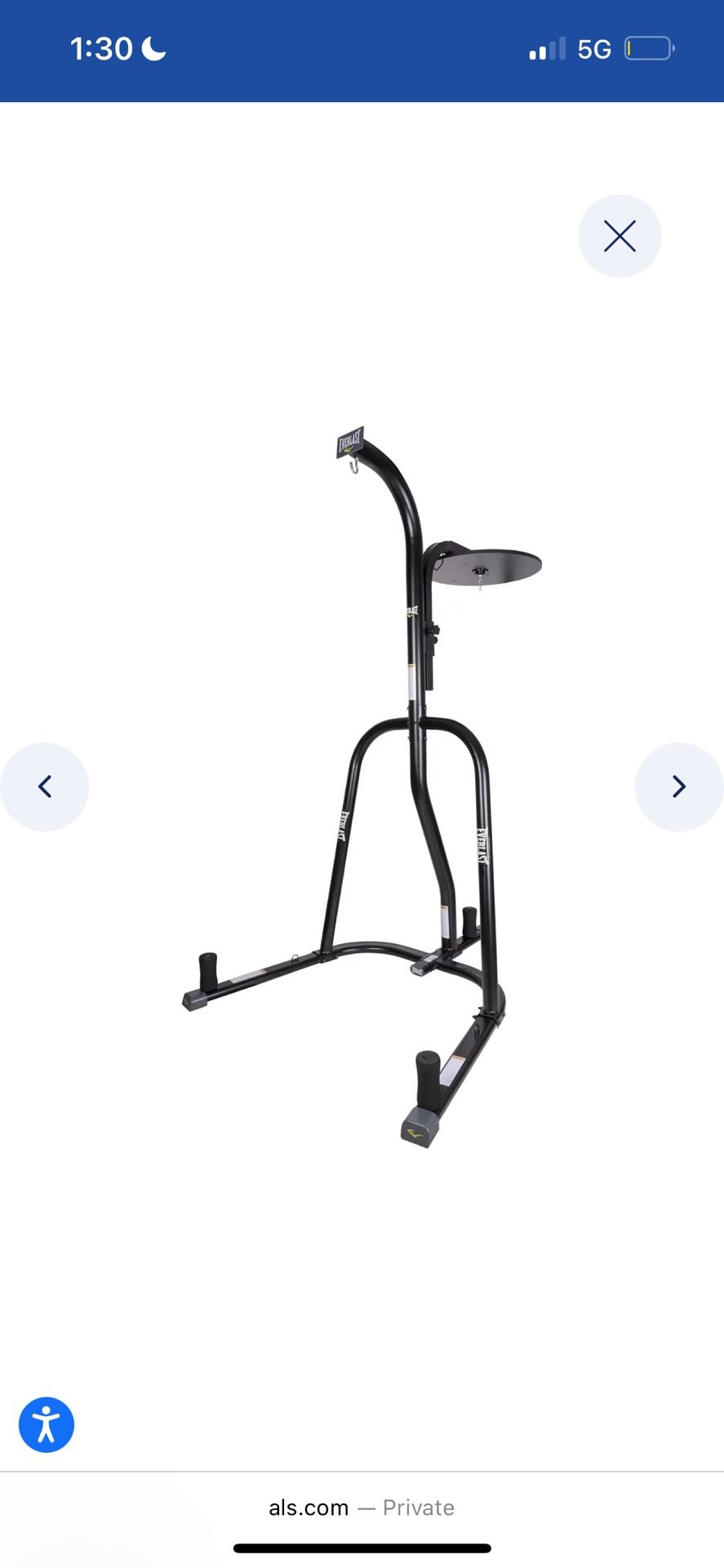 Everlast Punching Bag Stand