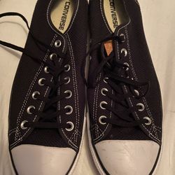 brand new: converse.  color: black & white.  mens size: 12