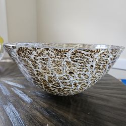 Hand Blown Glass Bowl