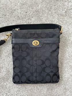 Black Coach Signature Crossbody