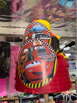 Disney lightning McQueen CARS three tier pinata with balls