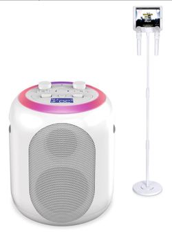 Karaoke Machine with Mic Stand and Microphones