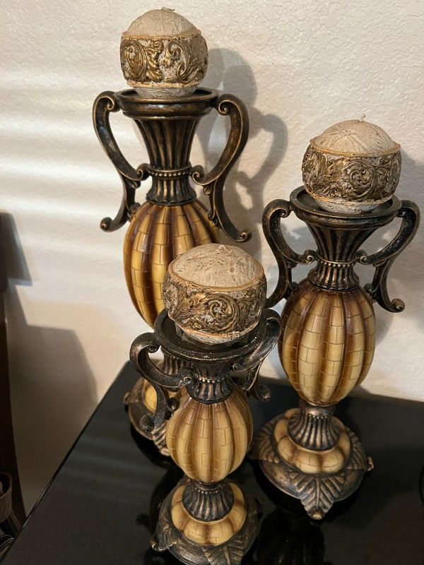 3 Piece Candle Holders 