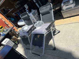 Zero Gravity Patio Chairs set of 2