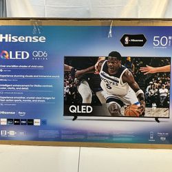 Hisense QD6 Series 50” QLED 4K Smart TV Dolby Vision Atmos Netflix Disney+ Hulu