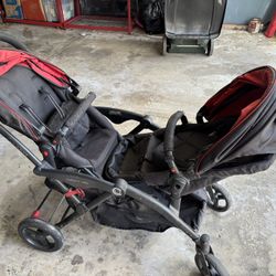 Portable Tandem Stroller And Carrier Sets