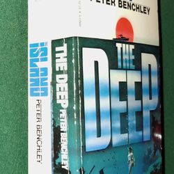 Vintage Peter Benchley Book Lot The Deep And The Island