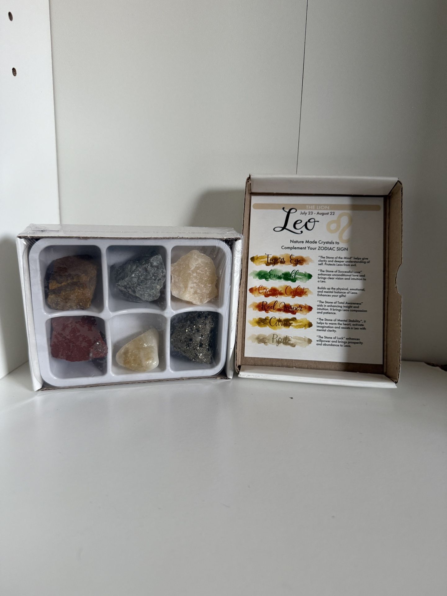 Leo Crystal Gift Box Set 
