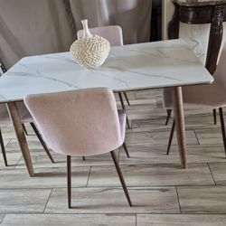 Heavy Table And 4 Chairs 