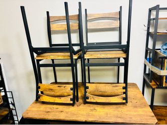 5-Piece Rustic Dining Table Set