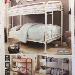 Twin  Twin Bunkbed  Metal  Frame Any Color New In The Box 