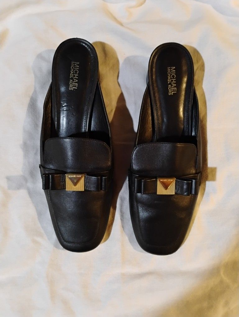 Michael Kors Size 8 And 1/2 Women's Leather Loafers