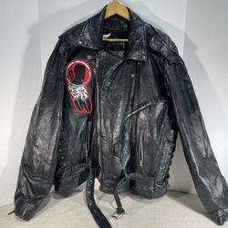 RebelRyder The Collection Leather jacket POW MIA All Gave Some Some Gave All 4XL