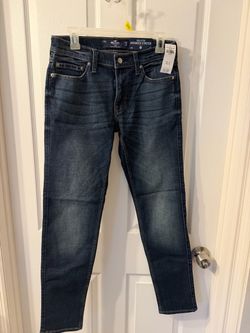 Mens brand new Hollister advanced stretch, skinny jeans with tickets size 30/32