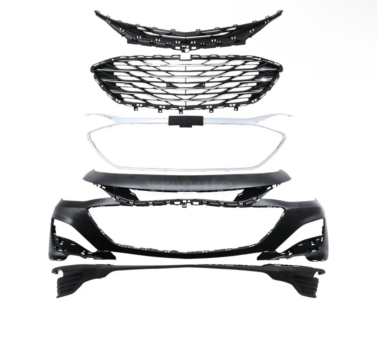 Front Bumper Cover w/ Grill For Chevy Chevrolet Malibu 2019-23