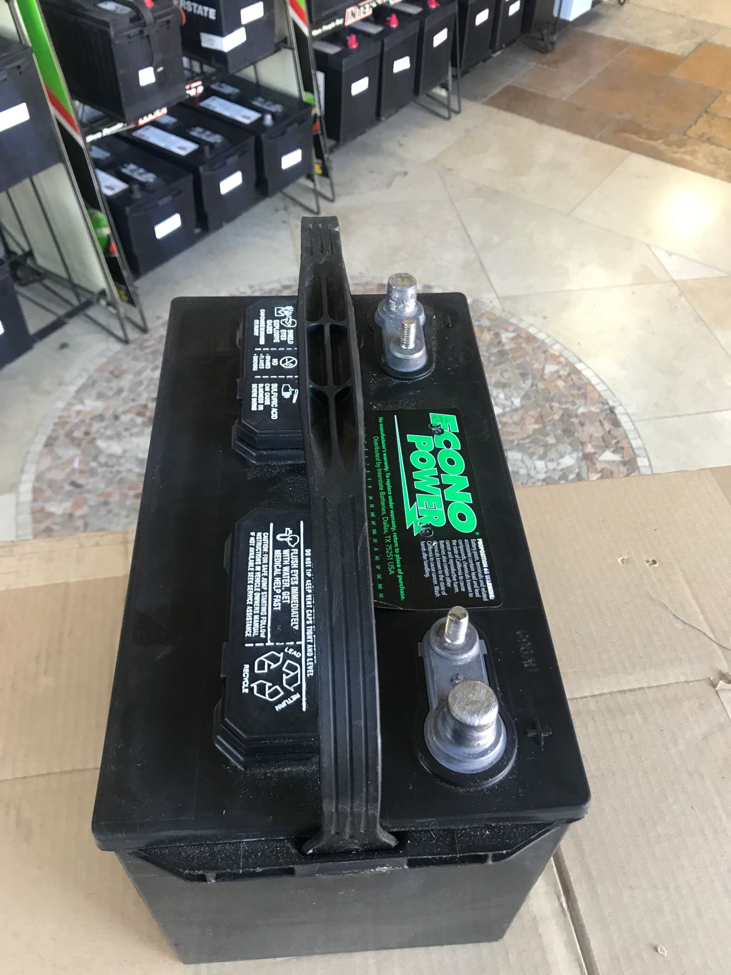 Interstate SRM 27 Econo power deep cycle RV, Marine, travel trailer battery 750 M cranking amps