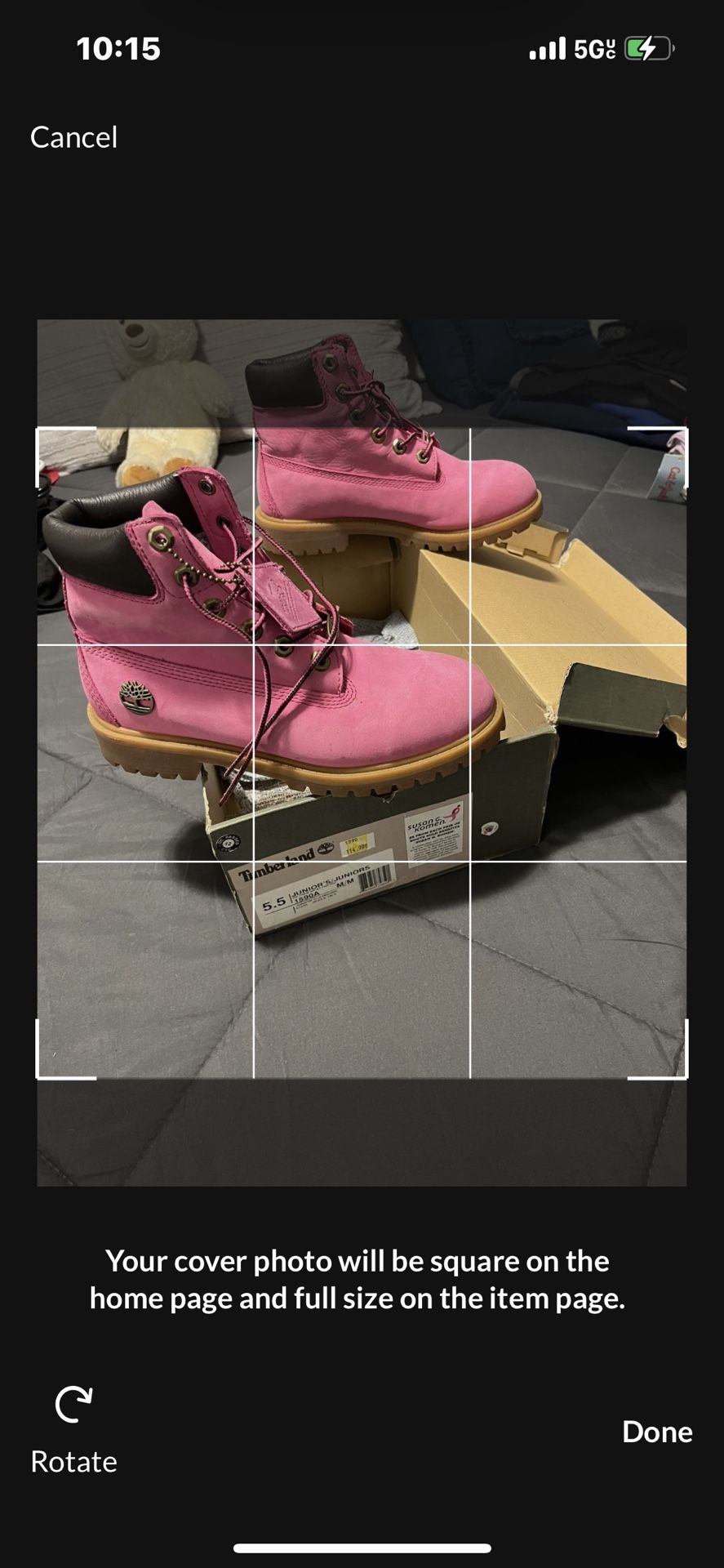 Tim’s Size 5.5 Pink..)size 4.5 Tim’s Red NEW CONDITION $65 & $75…