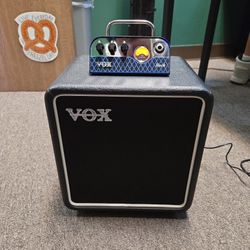LIKE NEW Vox MV50 50-watt Hybrid Tube Head and BC108 25-watt 8-inch Cabinet