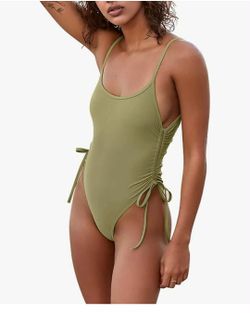 New Women's Sexy One Piece Bathing Suit Tummy Control Swimsuit, Medium