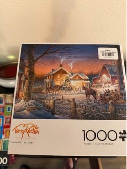 Lot of jigsaw puzzles