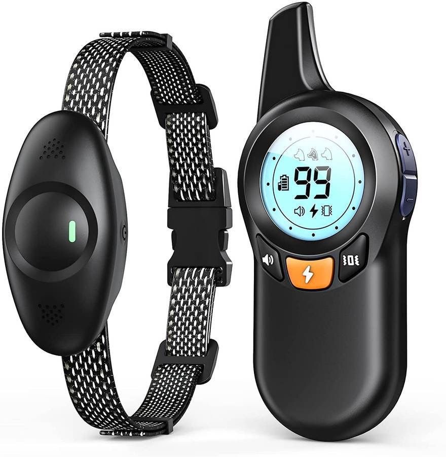 new Waterproof Dog Training Collar, Rechargeable Shock Collar for Medium, Large Dogs with Beep, Vibration, Shock, Electronic Corrective Collar with Ke