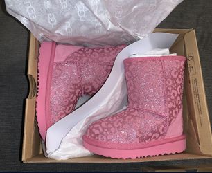 New Glitter Leopard Print Ugg Boots