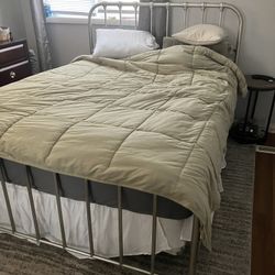Silver Queen Bed frame 