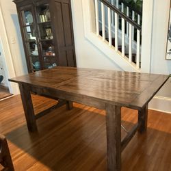 Rustic Dining Table with Extension  | Seats 6-8people
