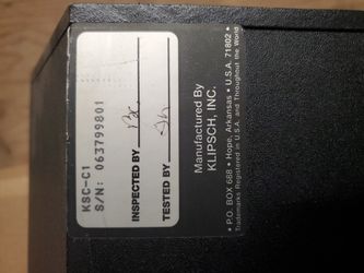 Klipsch KSC-C1 Center Channel