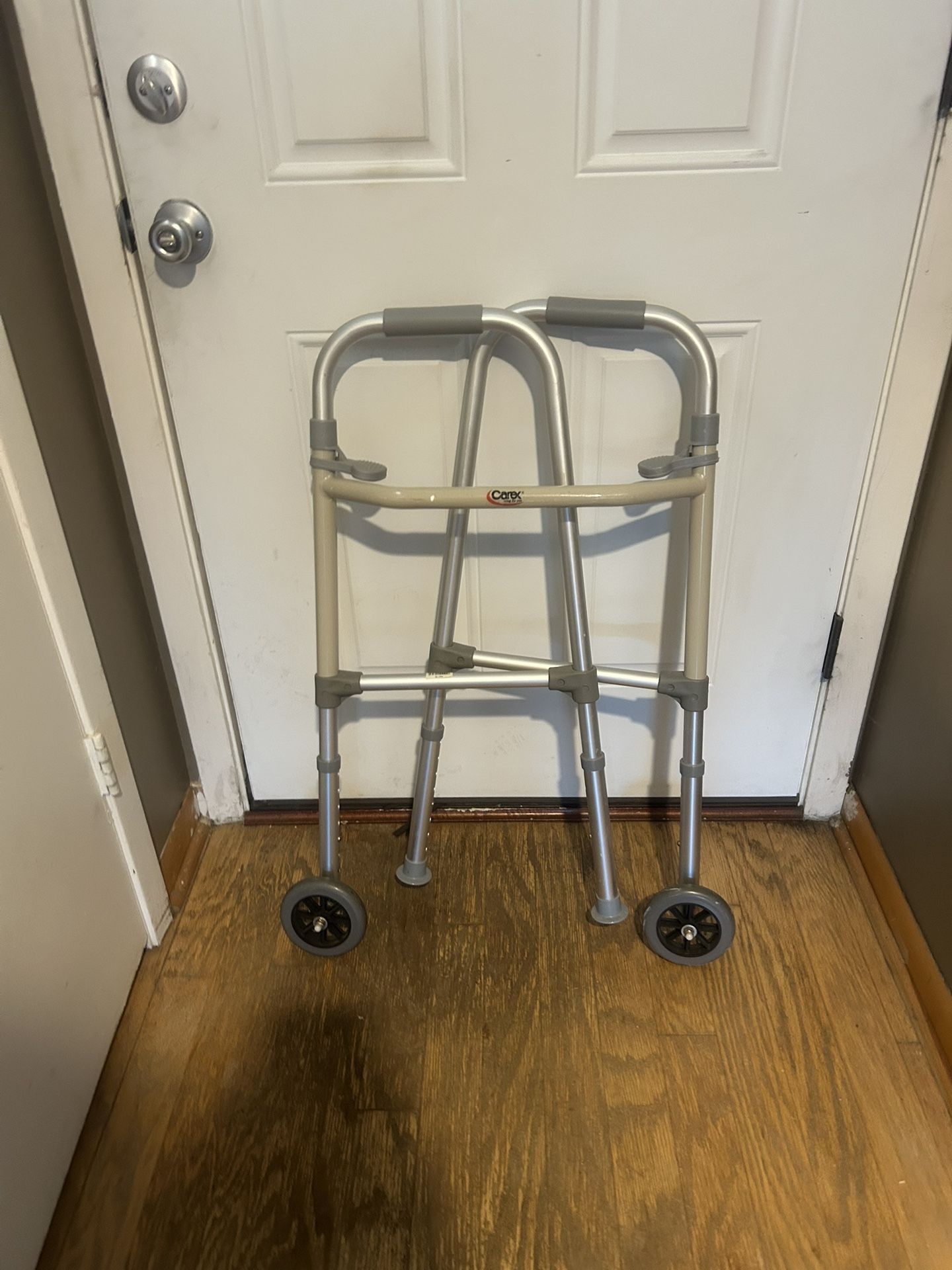 Carex Folding Walker with Wheels