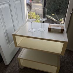 Modern White Nightstand