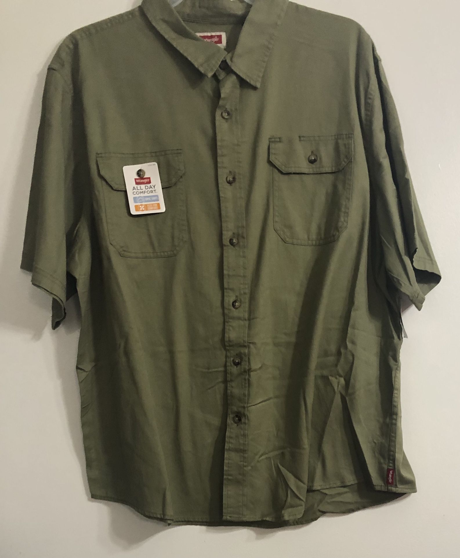 Wrangler Men’s Green Jean Jackets  Shirt 2XL