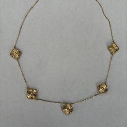 14k Gold Van Clef Necklace