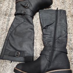 Brand New Black Boots Size 6