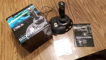 Microsoft Precision 2 joystick USB PC gaming complete