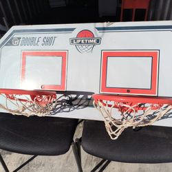 Double SHOT Mini BASKETBALL hoop With Backboard 