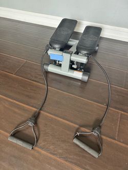 Stair stepper with resistance bands