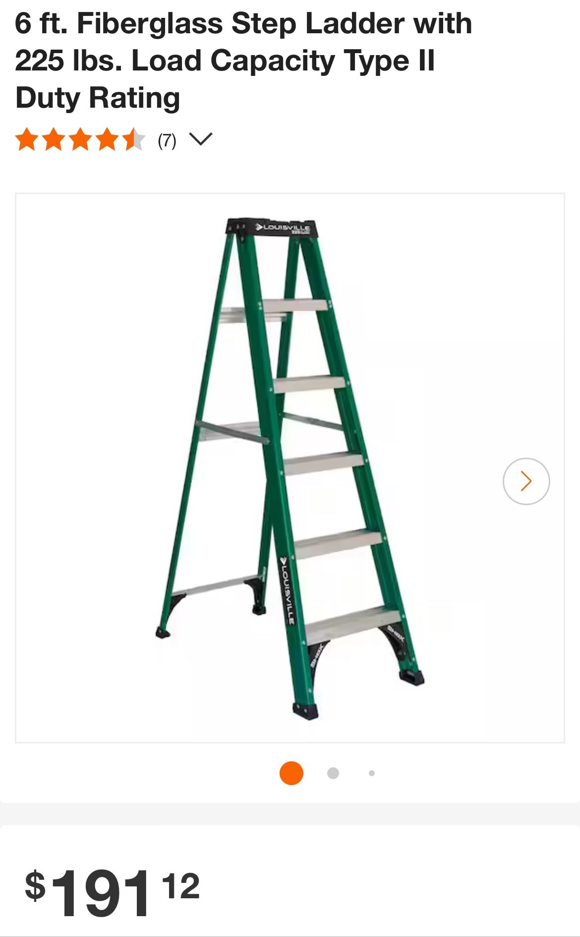 Werner 6’ 235lb Load Ladder