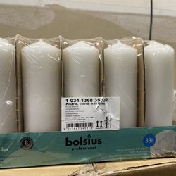 20 Pillar Candles - 5.9”x 1.9”