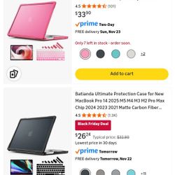 PINK Batianda Ultimate Protection Case for New MacBook Pro 16 inch 2024 M4 2023 2021