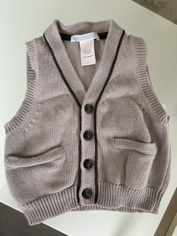 Grey Vest Size 3-6 Months 