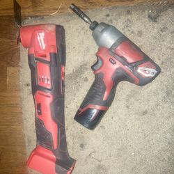 Milwaukee Multi tool & Impact Drill 18v