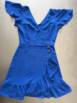 Small blue spring dress
