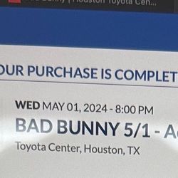 BAD BUNNY 5/1 MOST WANTED TOUR