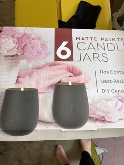 Candle Hard / Jars With Lids 11oz New