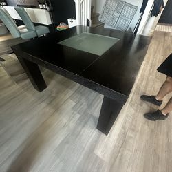 Square dining table