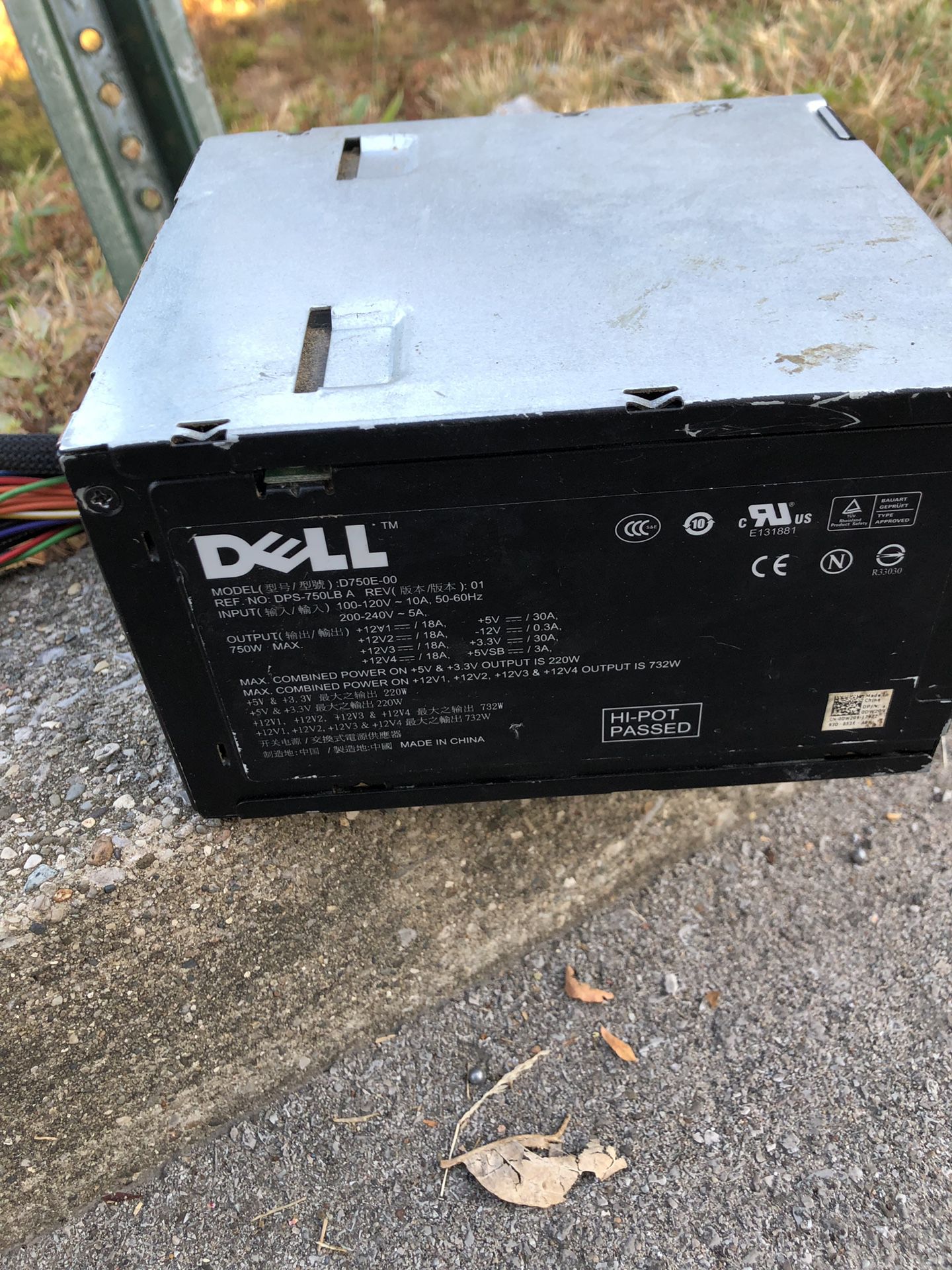Dell 750 Watts power supply